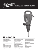 Milwaukee K 1000 S Original Instructions Manual