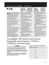 Eaton CurrentWatch EAC series 120 Vac or 24 Vac/DC, 4-20 mA output Manualul proprietarului