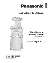 Panasonic MJL501 Instrucțiuni de utilizare