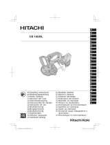 Hitachi CB 18DBL Handling Instructions Manual