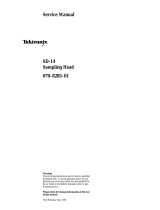 Tektronix SD-14 Manual de utilizare
