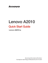 Lenovo A2010 Ghid de inițiere rapidă