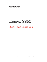 Lenovo Tab S8-50 Ghid de inițiere rapidă