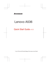 Lenovo A536 Ghid de inițiere rapidă