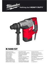 Milwaukee K?500?ST Original Instructions Manual