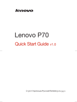 Lenovo P70 Ghid de inițiere rapidă