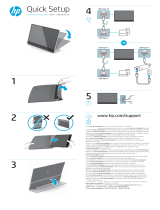 HP E14 G4 Portable Monitor Ghid de inițiere rapidă