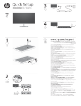 HP M22f FHD Monitor Ghid de inițiere rapidă