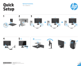 HP VH22 22-inch Class Monitor Ghid de inițiere rapidă