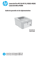 HP LaserJet Pro M118-M119 series Manualul utilizatorului