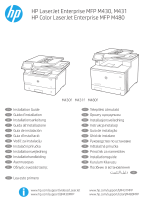 HP Color LaserJet Enterprise MFP M480 series Ghid de instalare