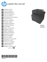 HP LaserJet Pro 400 MFP M425 Ghid de instalare