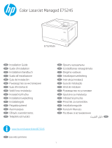HP Color LaserJet Managed E75245 Printer series Ghid de instalare