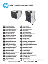 HP Color LaserJet Enterprise M750 Printer series Ghid de instalare