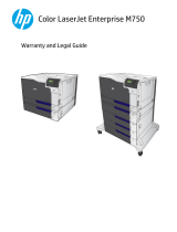 HP Color LaserJet Enterprise M750 Printer series Manualul utilizatorului