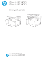 HP LaserJet MFP M42523 series Manualul utilizatorului