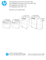 HP PageWide Color MFP 774 Printer series Manualul utilizatorului