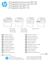 HP PageWide Color MFP 774 Printer series Ghid de instalare