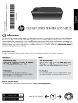 HP Deskjet 2000 Printer series - J210 Manualul proprietarului