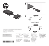 HP Dock Connector to Ethernet and VGA Adapter Ghid de inițiere rapidă