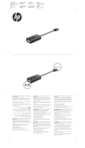 HP USB-C to VGA Display Adapter Ghid de inițiere rapidă