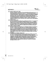 Whirlpool AKR 920 IX Program Chart