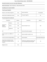 Whirlpool ARG 590 Product Information Sheet