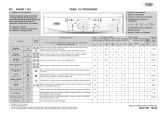 Whirlpool AWO/D 1100 Program Chart