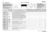 Whirlpool AWOC 0614 Program Chart