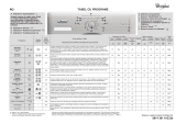 Whirlpool AWO/C 62108 Program Chart