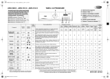 Whirlpool AWG 912 D Program Chart