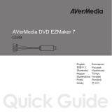 Avermedia DVD EZMaker 7 C039 Ghid de inițiere rapidă