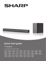 Sharp HT-SBW182 2.1 Soundbar Home Theatre System Manualul utilizatorului