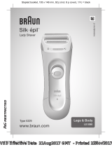 Braun LS5360, Legs & Body, Silk-épil Lady Shaver Manual de utilizare