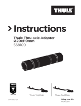 Thule FastRide & TopRide Thru-Axle 20x110 mm Manual de utilizare