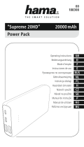 Hama 104990 Supreme 20HD 20000mAh Power Pack Manualul proprietarului