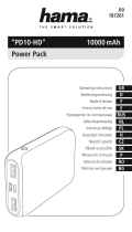 Hama PD10-HD Power Pack, 10000 mAh, anthracite Manualul proprietarului