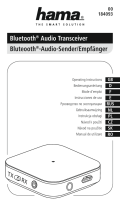 Hama Bluetooth Audio Transceiver Manualul proprietarului