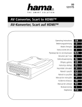 Hama 121775 AV Converter, Scart to HDMI Manualul proprietarului