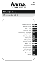 Hama 00210581 USB-C Car Charger Manualul proprietarului