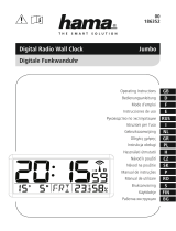 Hama 00186352 Jumbo Digital Radio Wall Clock Manualul proprietarului