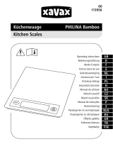 Xavax "Philina” kitchen scales Manual de utilizare
