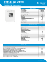 Indesit EWSC 61251 W EU N NEL Data Sheet