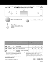 Whirlpool ADG 635 WH Program Chart