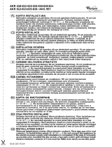 Whirlpool AKR 615/EE WH Program Chart