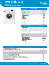 Indesit MTWE 71252 W EE Product data sheet