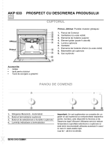 Whirlpool AKP 633 WH Program Chart