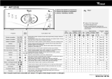 Whirlpool AWT 2274/3 Program Chart