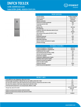 Indesit INFC9 TO32X NEL Data Sheet