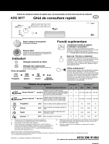 Whirlpool ADG 8977 IX Program Chart